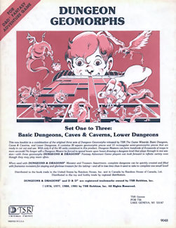 Dungeon Geomorphs Sets One-Three, 2nd-3rd printing