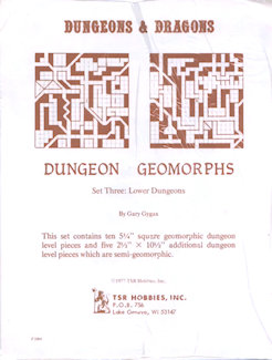 Dungeon Geomorphs Set Three, 1st printing