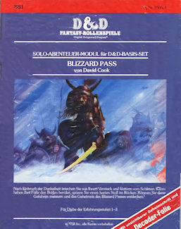 BS1 Blizzard Pass, Germany 2nd print