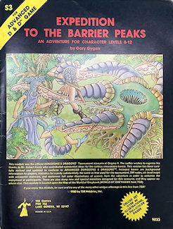 S3 Expedition to the Barrier Peaks, 1st printing