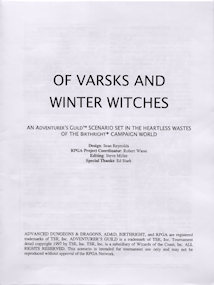 Of Varsks